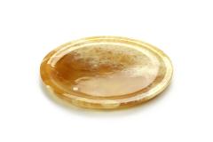  Barberini Gunnell Plate Platters Serveware Amber Onyx Marble Hand Carved Italy Collectible Design - 3921487