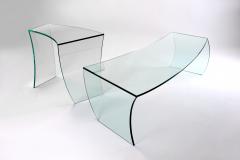  Barberini Gunnell Side table or bedside in clear glass made in Italy - 1449480
