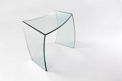  Barberini Gunnell Side table or bedside in clear glass made in Italy - 1449484