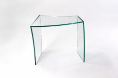  Barberini Gunnell Side table or bedside in clear glass made in Italy - 1449486