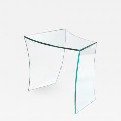  Barberini Gunnell Side table or bedside in clear glass made in Italy - 1456147