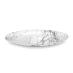  Barberini Gunnell Statuary Marble Long Bowl Vessel Centerpiece Decoration Hand Carved Sculpture - 3914493