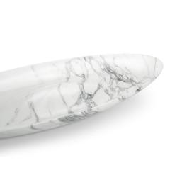  Barberini Gunnell Statuary Marble Long Bowl Vessel Centerpiece Decoration Hand Carved Sculpture - 3914494