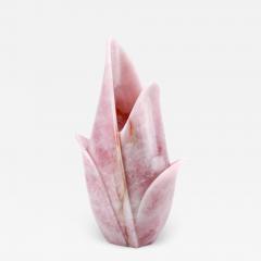  Barberini Gunnell Vase sculpture hand carved from a solid block of Rose Quartz made in Italy - 1639084