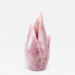  Barberini Gunnell Vase sculpture hand carved from a solid block of Rose Quartz made in Italy - 1639085