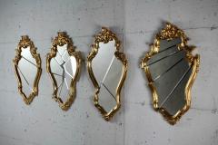  Barberini Gunnell Wall mirror gold leaf classic frame Rococo style made in Italy - 1449021