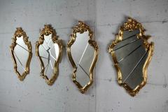  Barberini Gunnell Wall mirror gold leaf classic frame Rococo style made in Italy - 1449043