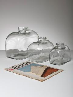  Barbini Set of Three Murano Glass Vases Attributed to Barbini - 4724523