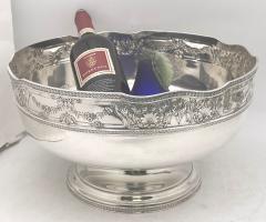  Barbour Silver Company Barbour Sterling Silver Wine Chiller Centerpiece Punch Bowl with Shell Motifs - 3389067