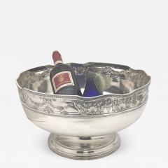  Barbour Silver Company Barbour Sterling Silver Wine Chiller Centerpiece Punch Bowl with Shell Motifs - 3391158