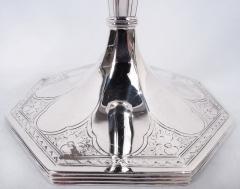  Barbour Silver Company Pair of JE Caldwell Edwardian Classical Sterling Silver Candlesticks - 3769924