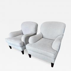  Barclay Butera Pair of Barclays Butera Fully Upholstered Roll Arm Club Chairs - 3161280