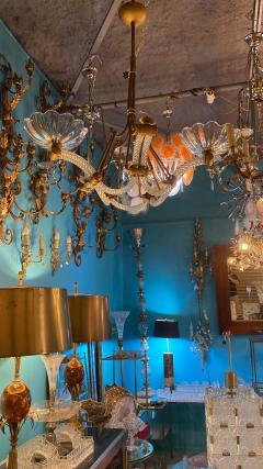  Barovier Toso 1940 Barovier Chandelier 5 Arms of Light 82 cm x H 110 cm - 4382444