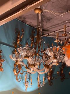  Barovier Toso 1940 Barovier Chandelier 5 Arms of Light 82 cm x H 110 cm - 4382451