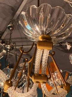  Barovier Toso 1940 Barovier Chandelier 5 Arms of Light 82 cm x H 110 cm - 4382452