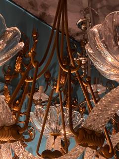  Barovier Toso 1940 Barovier Chandelier 5 Arms of Light 82 cm x H 110 cm - 4382461