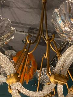  Barovier Toso 1940 Barovier Chandelier 5 Arms of Light 82 cm x H 110 cm - 4382463