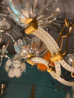  Barovier Toso 1940 Barovier Chandelier 5 Arms of Light 82 cm x H 110 cm - 4382464