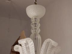  Barovier Toso 1950 1970 Chandelier Barovier y Toso Model Jet of Water to Murano - 2323274