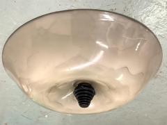  Barovier Toso 2 Large Italian Mid Century Modern Venetian Glass Flush Mounts Pendants - 4488415