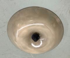  Barovier Toso 2 Large Italian Mid Century Modern Venetian Glass Flush Mounts Pendants - 4488419