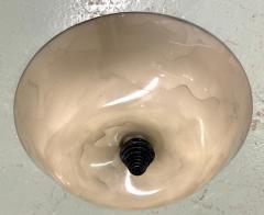  Barovier Toso 2 Large Italian Mid Century Modern Venetian Glass Flush Mounts Pendants - 4488423