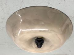  Barovier Toso 2 Large Italian Mid Century Modern Venetian Glass Flush Mounts Pendants - 4488429