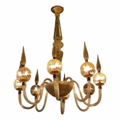  Barovier Toso A Fine Italian Modern Hand Blown Glass 8 Arm Chandelier Barovier Toso - 4162256