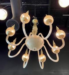  Barovier Toso A Fine Italian Modern Hand Blown Glass 8 Arm Chandelier Barovier Toso - 4641671