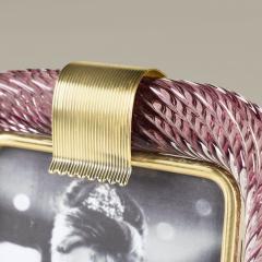  Barovier Toso Amethyst twisted Murano Firenze photoframe in the style of Barovier e Toso - 4523270