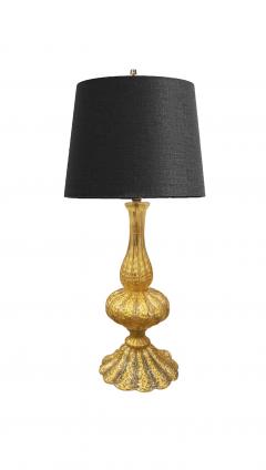  Barovier Toso B T Hand Blown Murano Glass Table Lamp with Avventurina - 4280658