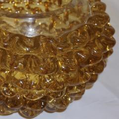  Barovier Toso Barovier Toso 1950s Italian Vintage Amber Gold Rostrato Murano Glass Bowl - 914562