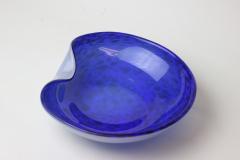  Barovier Toso Barovier Toso Blue Glass Bowl with Silver Aventurine 1955 Italy - 2913569