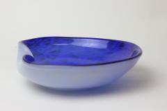  Barovier Toso Barovier Toso Blue Glass Bowl with Silver Aventurine 1955 Italy - 2913570