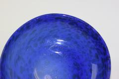  Barovier Toso Barovier Toso Blue Glass Bowl with Silver Aventurine 1955 Italy - 2913572