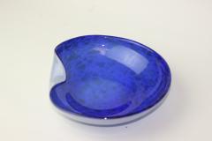  Barovier Toso Barovier Toso Blue Glass Bowl with Silver Aventurine 1955 Italy - 2913575