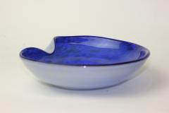  Barovier Toso Barovier Toso Blue Glass Bowl with Silver Aventurine 1955 Italy - 2913578
