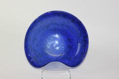 Barovier Toso Barovier Toso Blue Glass Bowl with Silver Aventurine 1955 Italy - 2913580