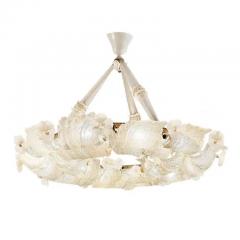  Barovier Toso Barovier Toso Elegant Murano Glass and Gold Leaf Chandelier 1940s - 3936274