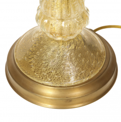  Barovier Toso Barovier Toso Hand Blown Murano Glass Table Lamp with Avventurina - 4262680