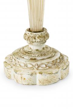  Barovier Toso Barovier Toso Italian Mid Century Bubbled White Glass Table Lamp - 4665344