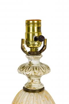  Barovier Toso Barovier Toso Italian Mid Century Bubbled White Glass Table Lamp - 4665346