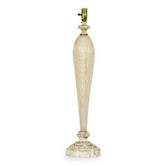  Barovier Toso Barovier Toso Italian Mid Century Bubbled White Glass Table Lamp - 4728930