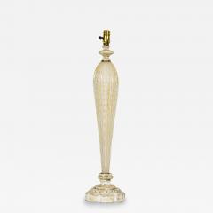  Barovier Toso Barovier Toso Italian Mid Century Bubbled White Glass Table Lamp - 4728937