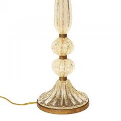 Barovier Toso Barovier Toso Murano Bullicante Glass Table Lamp with Avventurina 1950s - 3231102
