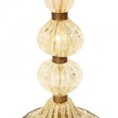  Barovier Toso Barovier Toso Murano Bullicante Glass Table Lamp with Avventurina 1950s - 3231103
