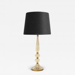  Barovier Toso Barovier Toso Murano Bullicante Glass Table Lamp with Avventurina 1950s - 3232132