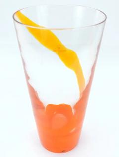  Barovier Toso Barovier Toso Orange Murano Glass Vase - 3545217