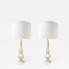  Barovier Toso Barovier Toso Pair Of Elegant Handblown Glass Table Lamps 1950s - 1304220