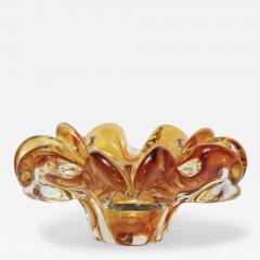  Barovier Toso Barovier Toso Sommerso Amber Bowl 1960 Italy - 3699358